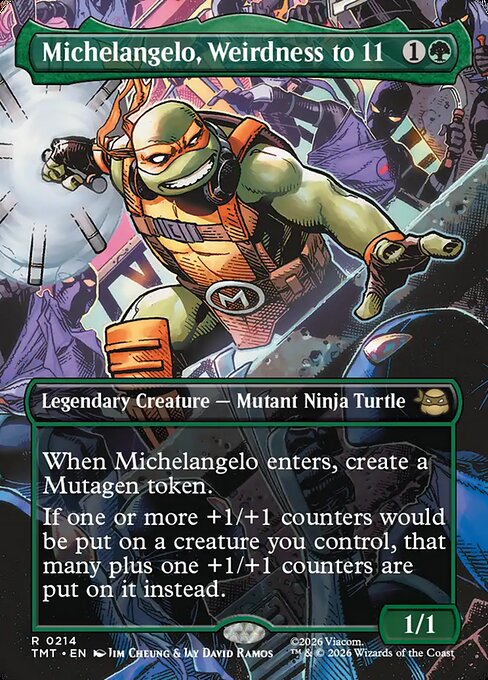 Michelangelo, Weirdness to 11 [Borderless Scene]