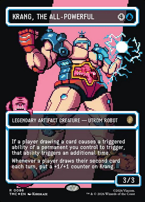 Krang, the All-Powerful [Borderless Pixel Surge Foil]