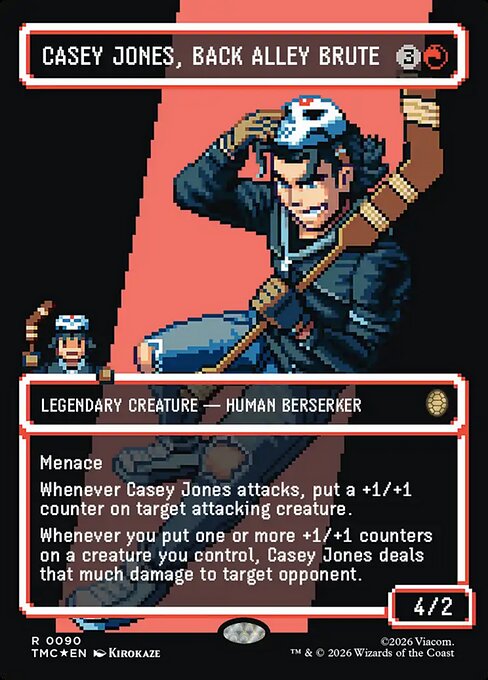 Casey Jones, Back Alley Brute [Borderless Pixel Surge Foil]