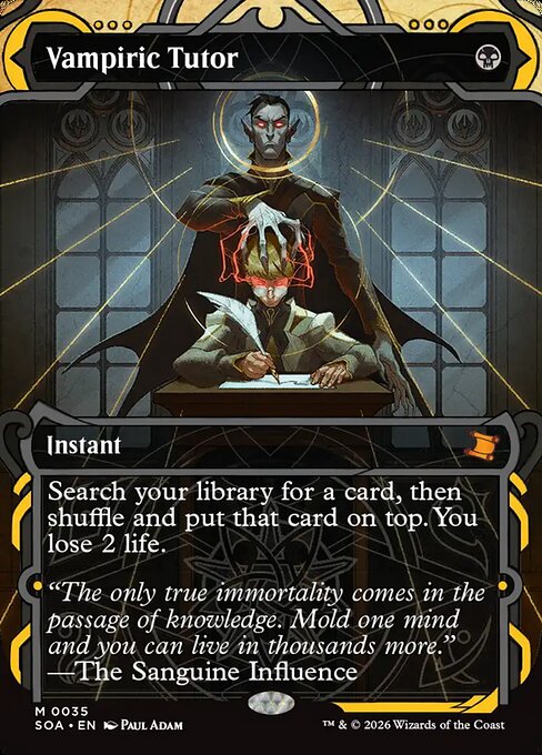 Vampiric Tutor [Borderless Foil]