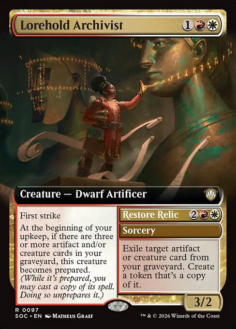 Lorehold Archivist // Restore Relic [Extended Artwork]