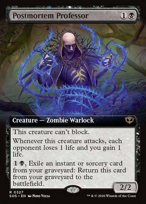 Postmortem Professor [Extended Artwork Foil]