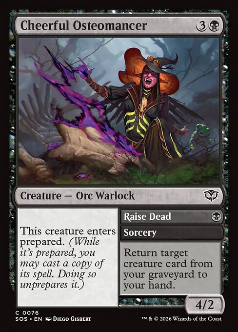 Cheerful Osteomancer // Raise Dead [Foil]
