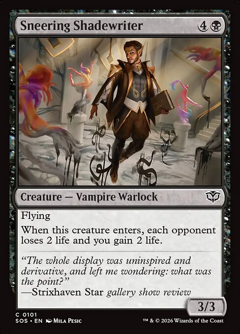 Sneering Shadewriter [Foil]