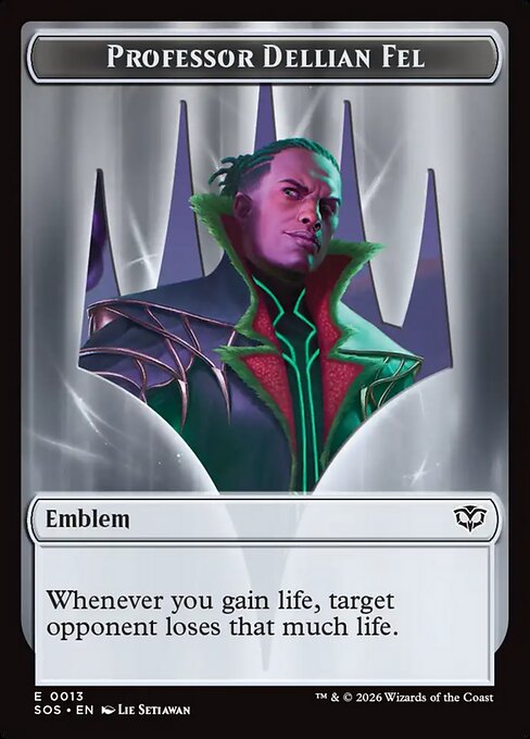 Professor Dellian Fel Emblem Token TSOS