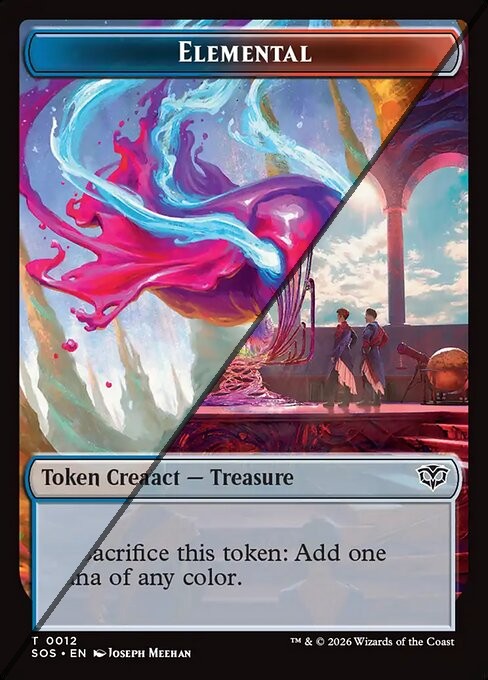 Elemental Token  // Treasure Token TSOS  [Foil]