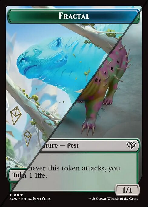 Fractal Token  // Pest Token TSOS  [Foil]