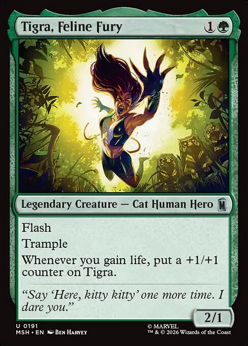 Tigra, Feline Fury [Foil]