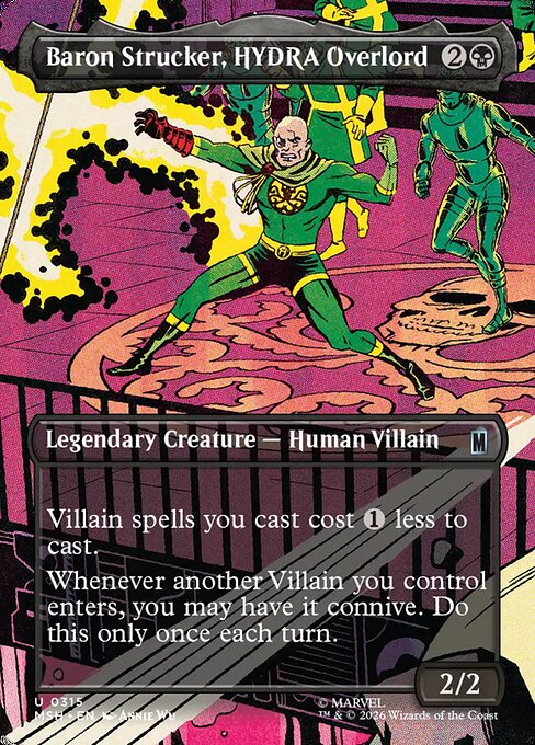 Baron Strucker, HYDRA Overlord [Borderless Scene Foil]
