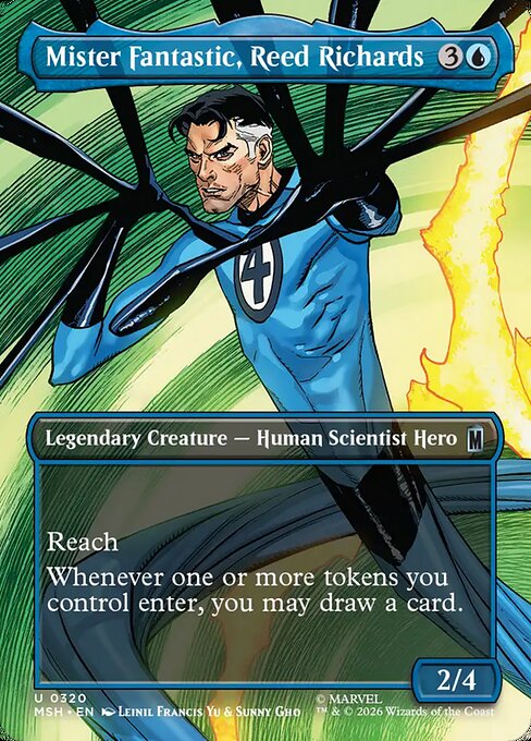 Mister Fantastic, Reed Richards [Borderless Scene Foil]
