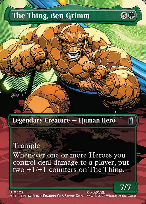 The Thing, Ben Grimm [Borderless Scene Foil]
