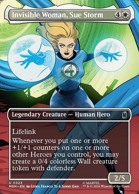 Invisible Woman, Sue Storm [Borderless Scene Foil]