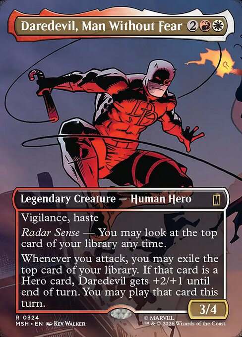 Daredevil, Man Without Fear [Borderless Scene Foil]
