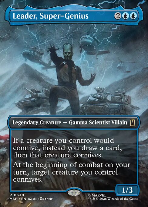 Leader, Super-Genius [Borderless Scene Foil]