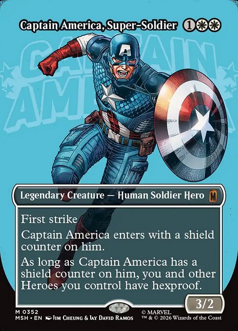 Captain America, Super-Soldier [Borderless Logo Foil]