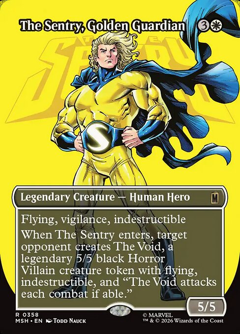 The Sentry, Golden Guardian [Borderless Logo Foil]