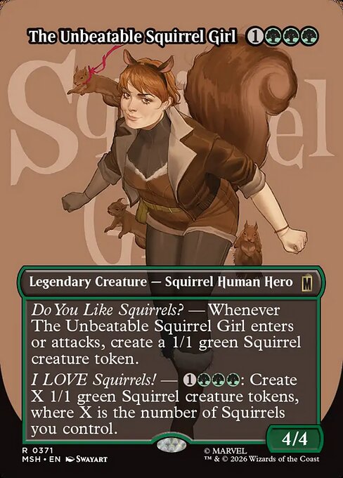 The Unbeatable Squirrel Girl [Borderless Logo Foil]