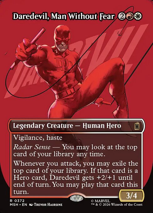Daredevil, Man Without Fear [Borderless Logo Foil]