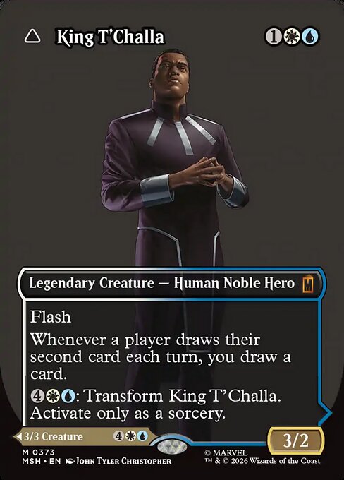 King T'Challa // Black Panther, Hope Enduring [Borderless Logo]