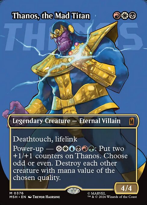 Thanos, the Mad Titan [Borderless Logo Foil]
