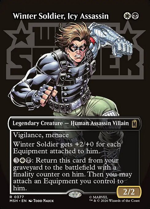 Winter Soldier, Icy Assassin [Borderless Logo]