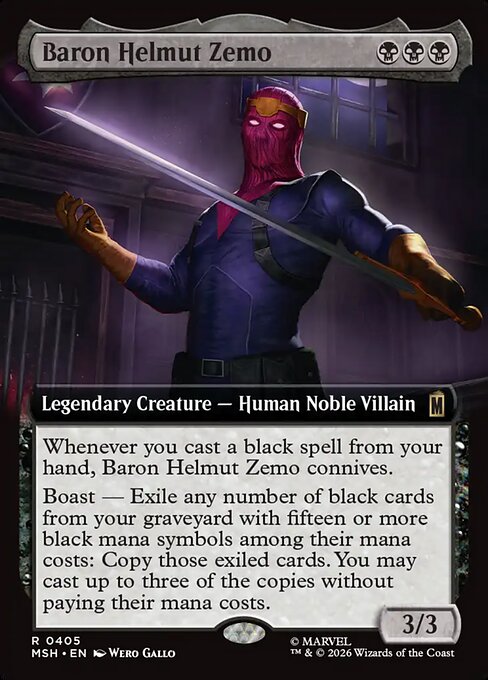 Baron Helmut Zemo [Extended Artwork Foil]