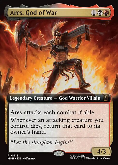 Ares, God of War [Extended Artwork Foil]