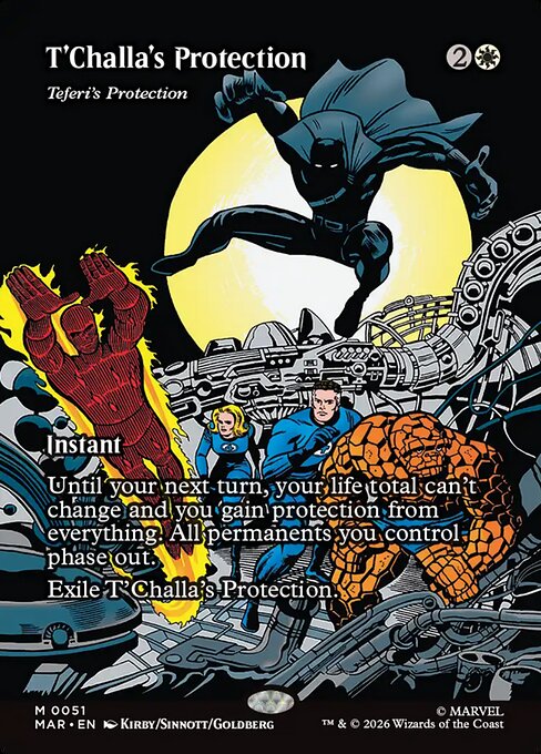 T'Challa's Protection (Teferi's Protection) [Borderless Source Material Foil]