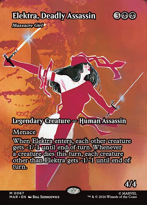 Elektra, Deadly Assassin (Massacre Girl) [Borderless Source Material]