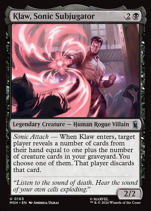 Klaw, Sonic Subjugator [Foil]