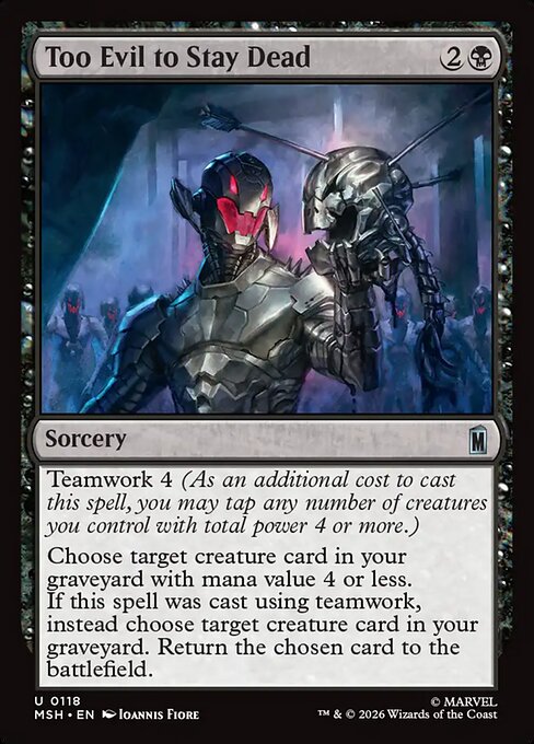 Too Evil to Stay Dead [Foil]