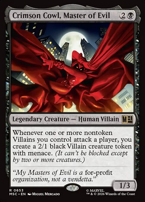 Crimson Cowl, Master of Evil [Foil]
