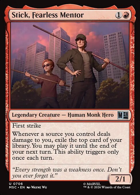 Stick, Fearless Mentor [Foil]