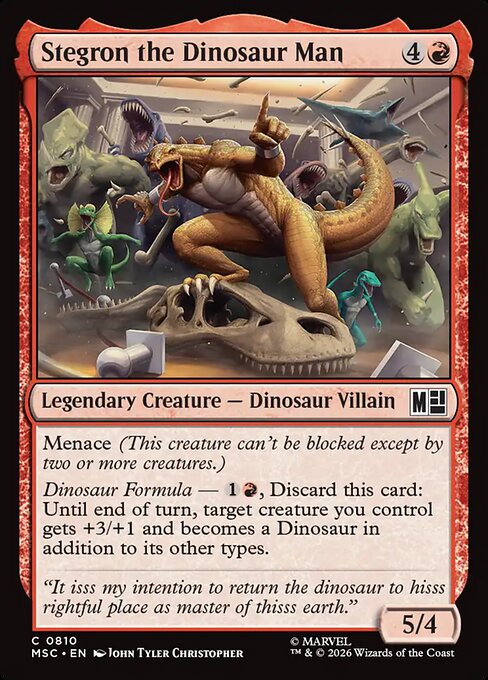 Stegron the Dinosaur Man [Foil]