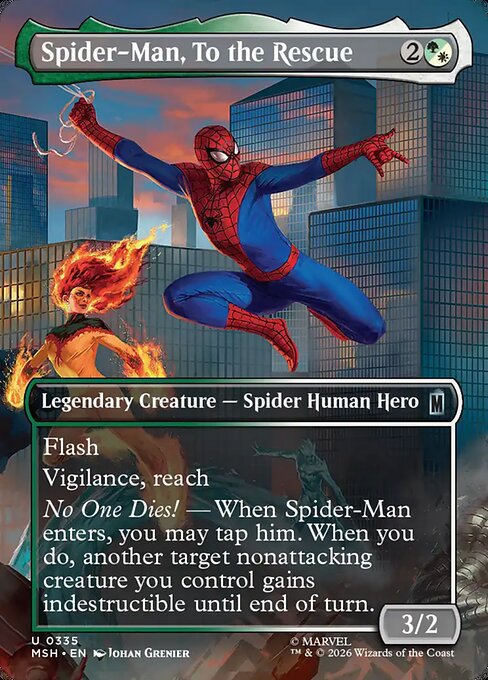 Spider-Man, To the Rescue [Borderless Scene Foil]