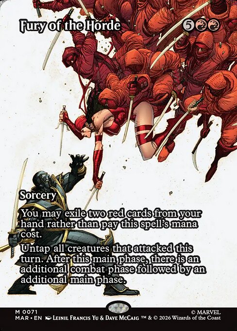 Fury of the Horde [Borderless Source Material Foil]