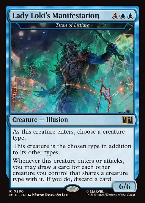 Lady Loki's Manifestation (Titan of Littjara) [Surge Foil]