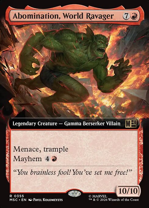 Abomination, World Ravager [Extended Artwork]
