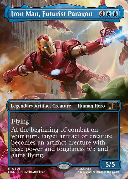 Iron Man, Futurist Paragon [Borderless Scene Foil]