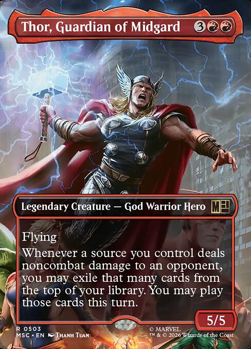 Thor, Guardian of Midgard [Borderless Scene Foil]