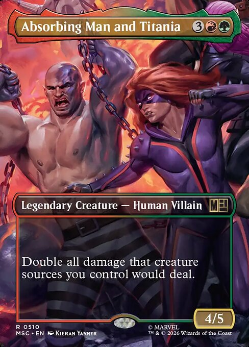 Absorbing Man and Titania [Borderless Scene Foil]