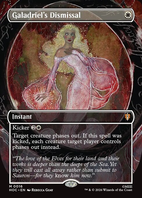 Galadriel's Dismissal [Borderless Classic Artist Foil]