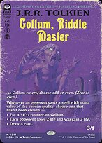 Gollum, Riddle Master [Book Cover]