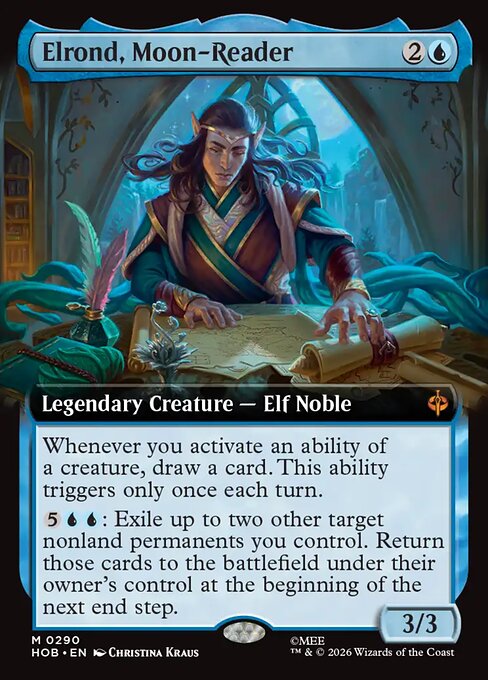 Elrond, Moon-Reader [Extended Artwork Foil]