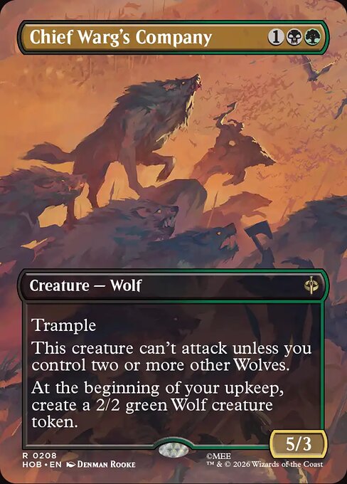 Chief Warg's Company [Borderless Scene Foil]