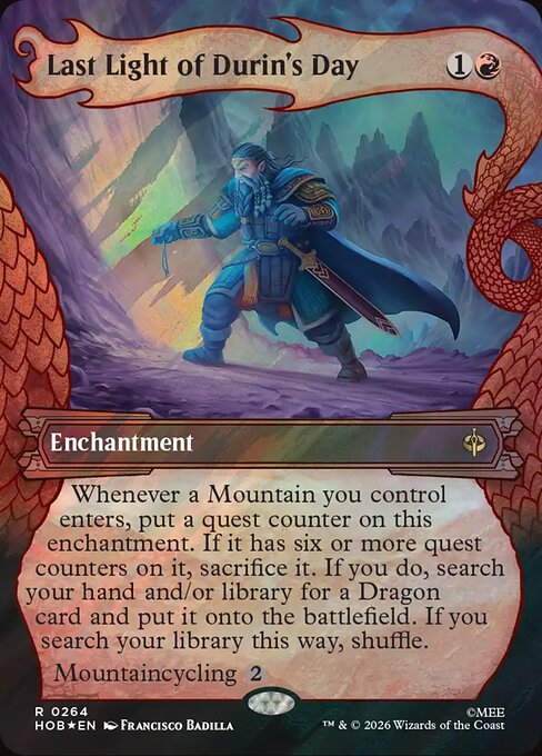 Last Light of Durin's Day [Dragon Hoard Frame Surge Foil]