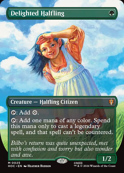 Delighted Halfling [Borderless Classic Artist]