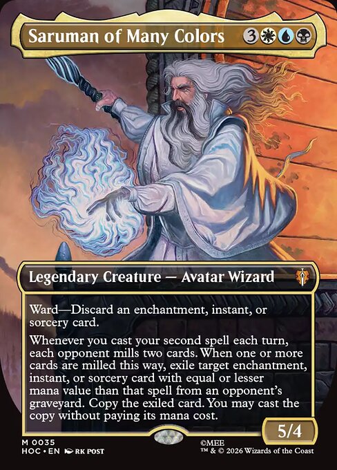 Saruman of Many Colors [Borderless Classic Artist Foil]