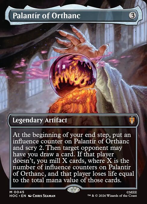 Palantír of Orthanc [Borderless Classic Artist Foil]
