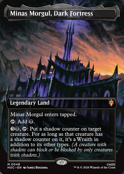 Minas Morgul, Dark Fortress [Borderless Classic Artist Foil]